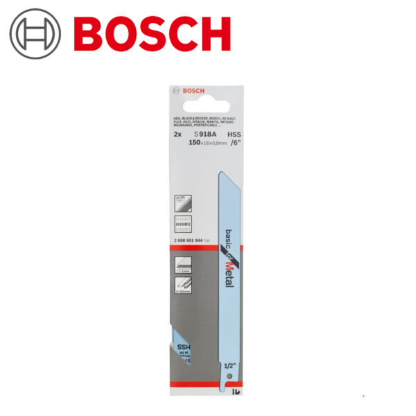 List pile za recipročne pile - lisičiji rep za metal Bosch S918AF 2608651944 2kom 150mm