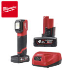Aku ručna baterijska lampa Milwaukee M12 CML-401 4933479366 12V sa 4Ah baterijom i punjačem