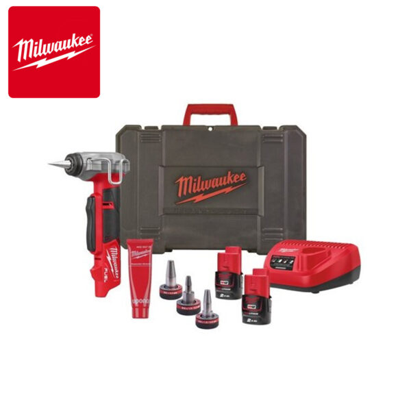 Aku uređaj za proširivanje - ekspander Milwaukee M12 FPXP-I06202C sa dvije 2Ah baterije i punjačem u koferu 4933472021