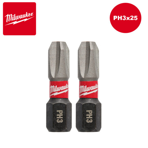 Bitovi za bušilice Milwaukee 4932430857 PH3x25mm 2kom
