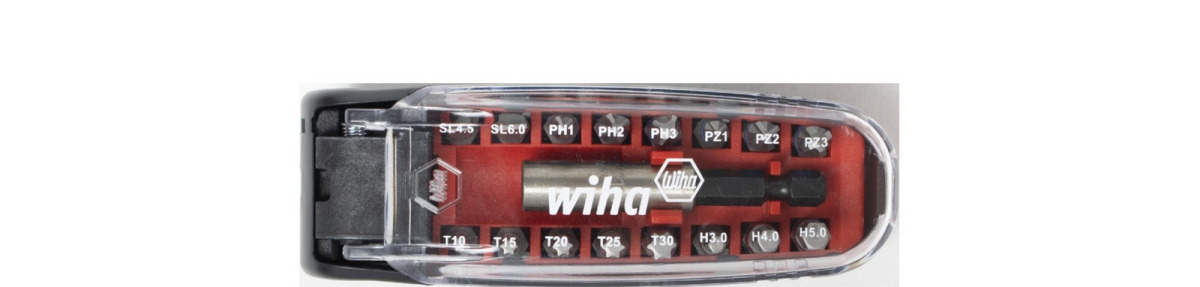 Set bitova za izvijače - šarafcigere Croco Wiha 35565 1/4" 17-dijelni