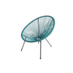 Baštenska stolica od ratana AMS AM-093KD plava