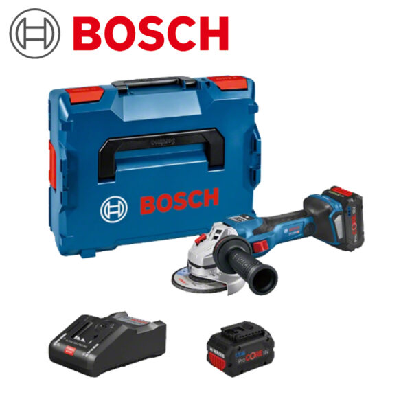 Aku ugaona-kutna brusilica Bosch GWS 18V-15 SC 06019H6101 125mm sa 2 baterije 8.0Ah i brzim punjačem u koferu