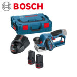 Aku blanjalica-blanja-hoblerica Bosch GHO 12V-20 sa 2 baterije 3.0Ah brzim punjačem i 2 noža blanje u koferu 06015A7001