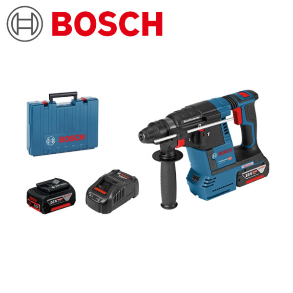 Aku udarna bušilica Bosch GBH 0611909003 18V-26 SDS-PLUS sa 2 baterije 6.0Ah i punjačem u koferu