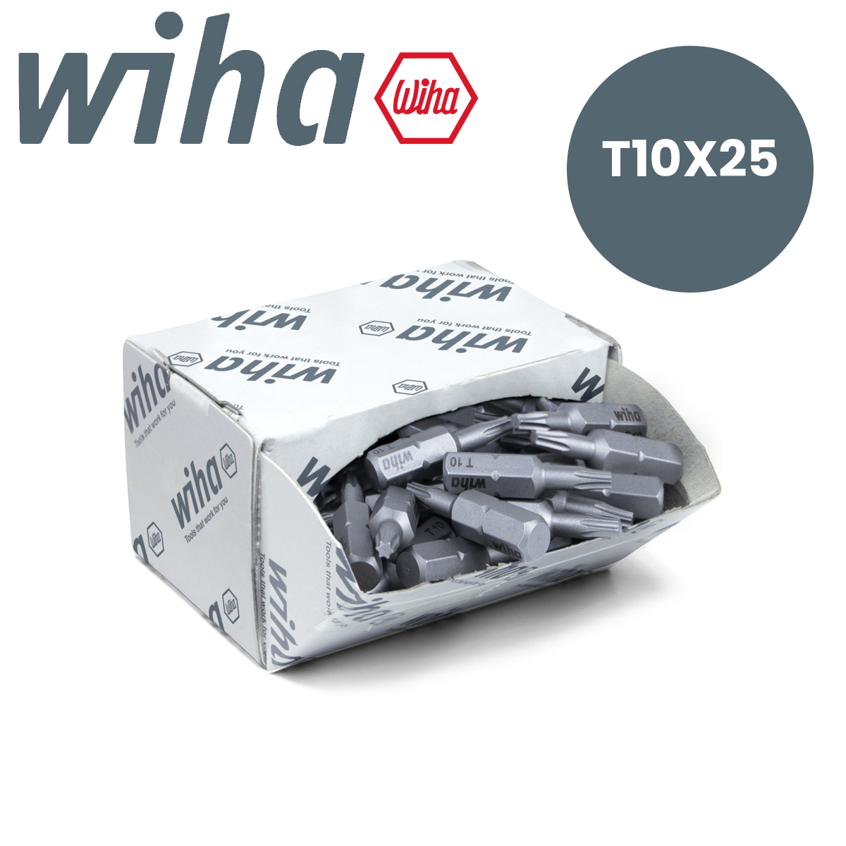 Bit za zavrtanje torx T10X25 Wiha 08065 Bit za izvijače-šarafcigere Wiha 08065 T10x25mm