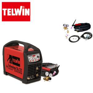 Set aparat za MMA - TIG zavarivanje - varenje Telwin TIG222 AC-DC-HF + pribor za zavarivanje T26 802788