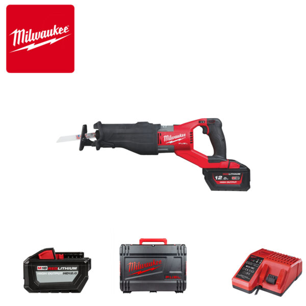 Aku recipročna pila - lisičiji rep Milwaukee M18FSX-121C 4933464484 18V sa 2 baterije 12.0Ah i punjačem u koferu