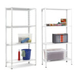 Polica metalna bijela 150x75x30 - 4 police nosivosti 200 kg Expert M1821396