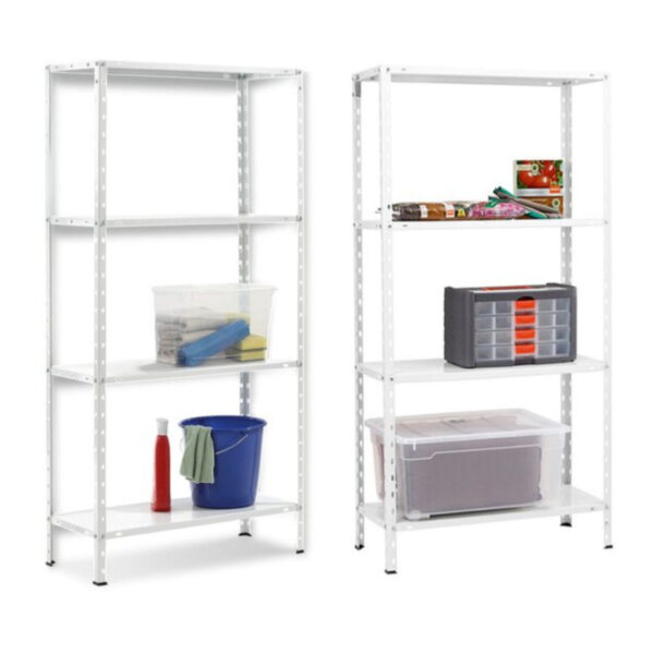 Polica metalna bijela 150x75x30 - 4 police nosivosti 200 kg Expert M1821396