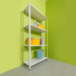 Polica metalna bijela 150x75x30 - 4 police nosivosti 200 kg Expert M1821396