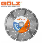 Dijamantska rezna ploča za armirani beton - kamen GOLZ LU40 230 230mm