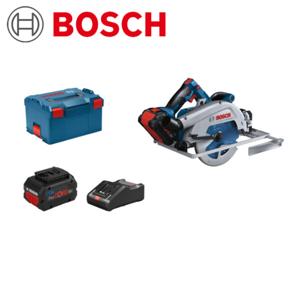 Aku ručna kružna pila - cirkular Bosch GKS 18V-68 GC 06016B5101 BITURBO 190mm sa 2 baterije 8.0Ah i brzim punjačem u koferu