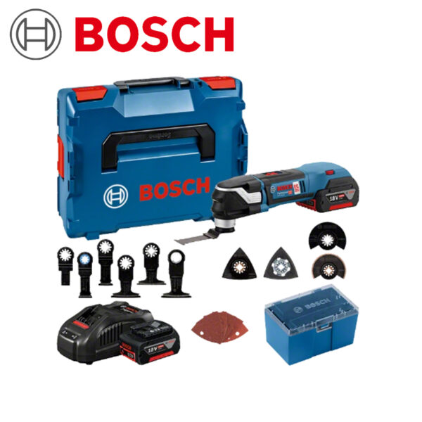 Aku višenamjenski - multifunkcijski alat Bosch GOP 06018B6003 18V-28 sa 2 baterije 5.0Ah brzim punjačem u koferu i dodacima