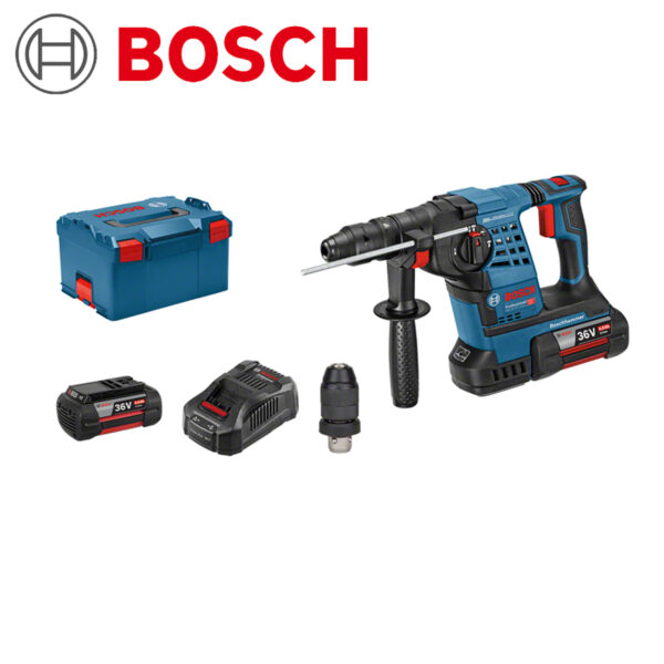 Aku udarna bušilica Bosch GBH 0611907002 36 V-LI PLUS 430W sa 2 baterije 4.0Ah i brzim punjačem u kovčegu