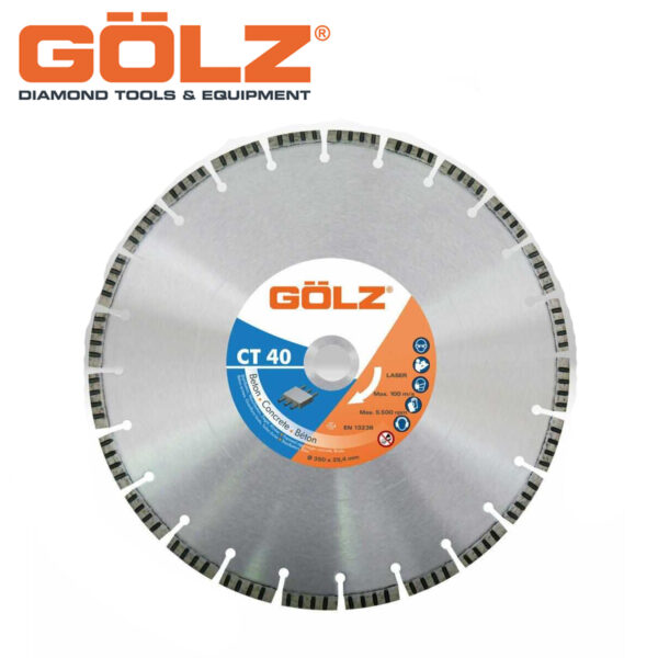 Dijamantska rezna ploča za armirani beton GOLZ CT 40 350 350mm