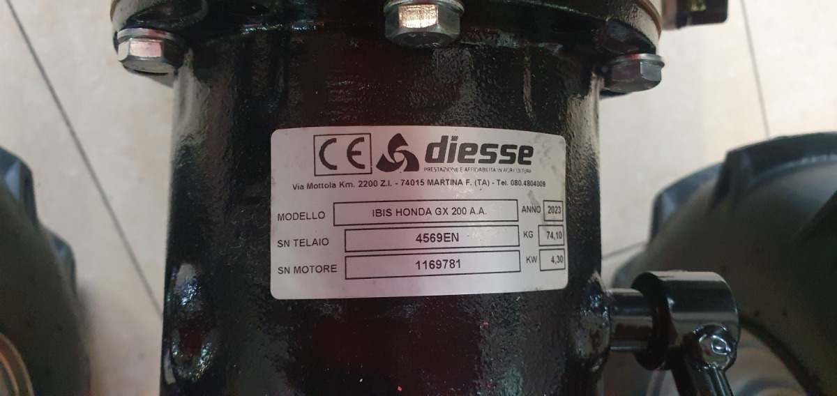 Profesionalna benzinska čeona – strižna kosilica – kosačica - za visoku travu DIESSE IBIS SEMIFITTA sa šiljcima 97cm by HONDA GX 200 6.1KS