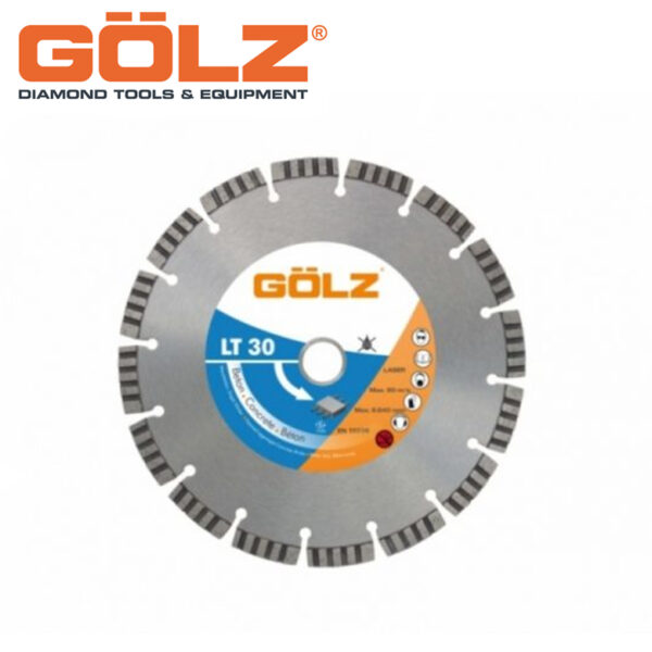 Dijamantska rezna ploča za armirani beton GOLZ LT 30 400 400mm