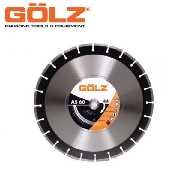 Dijamantska rezna ploča za asfalt GOLZ AS60 450 450mm