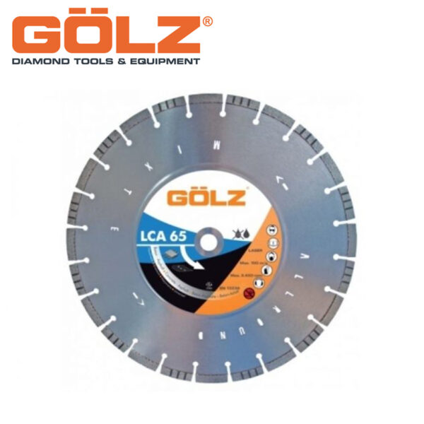 Dijamantska rezna ploča za asfalt - armirani beton GOLZ LCA65 450 450mm