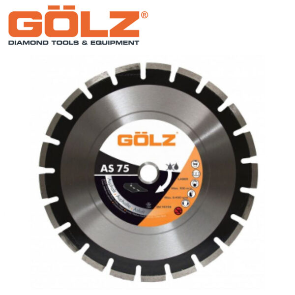 Dijamantska rezna ploča za asfalt GOLZ AS 75 500 500mm