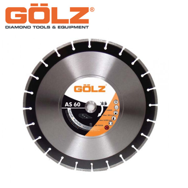 Dijamantska rezna ploča za asfalt GOLZ AS60 300 300mm