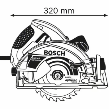 Električna ručna kružna pila testera cirkular 1050W GKS 65 Bosch 0601667000