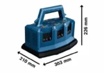 Punjač za aku baterije do 6 baterija Bosch GAL 18V6-80 14.4 - 18V 1600A01U9L