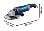 Električna ugaona - kutna brusilica Bosch GWS 24-230 JZ 06018C3300 230mm 2400W