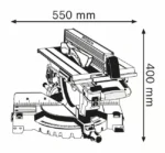 Električna potezno-nagibna pila - štucer Bosch GTM 12 JL 0601B15001 1800W