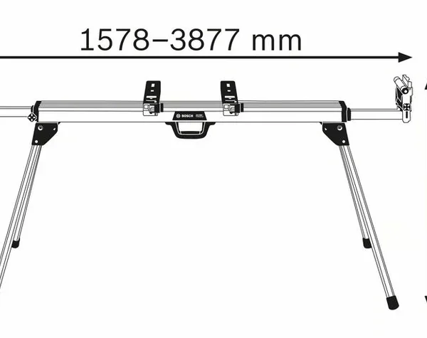 Radni stol za potezno-nagibne pile - štucere Bosch GTA 3800 0601B24000 3877mm