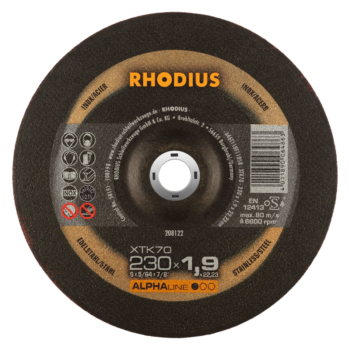 Rezna ploča AlphaLine RHODIUS 230x1,9x22,23 XT70 - T42
