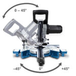 Električna potezno-nagibna pila - štucer Scheppach HM90MP 1700W 216mm