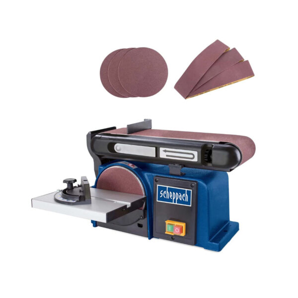 Električna stolna tračna brusilica Scheppach BTS900 370W sa priborom