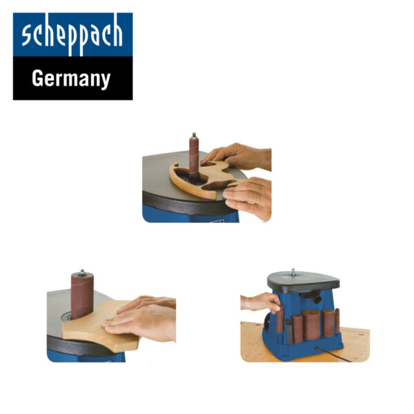 Električna stolna tračna brusilica Scheppach OSM100 450W sa priborom