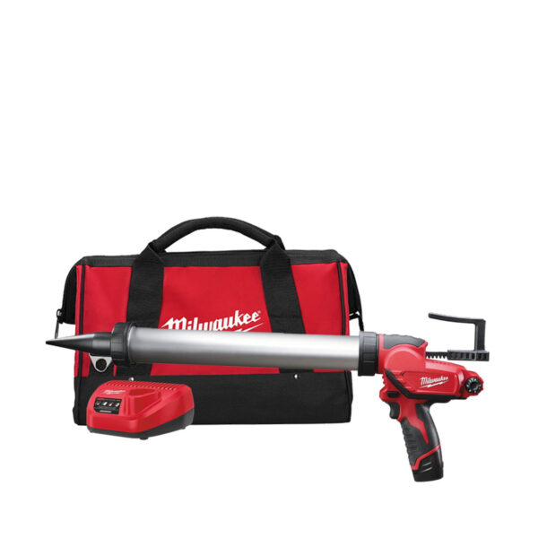 Aku pištolj za brtvljenje - silikon Milwaukee M12 PCG/600A-201B 4933441670 12V u torbi sa baterijom 2.0Ah i punjačem