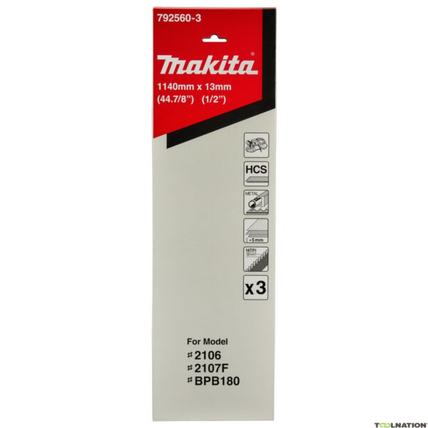 List pile za tračne pile za metal Makita 1140x13mm 792560-3