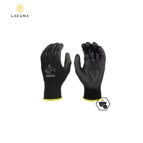 Zaštitne rukavice sa polister premazom Lacuna 6PINTOBKWT/10