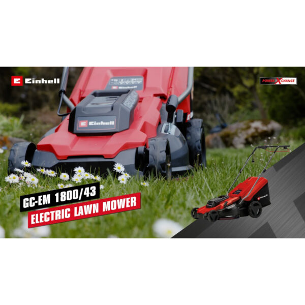 Gurajuća električna kosilica – kosačica Einhell GC-EM 1800/43 3400090 1800W 800m2 43cm