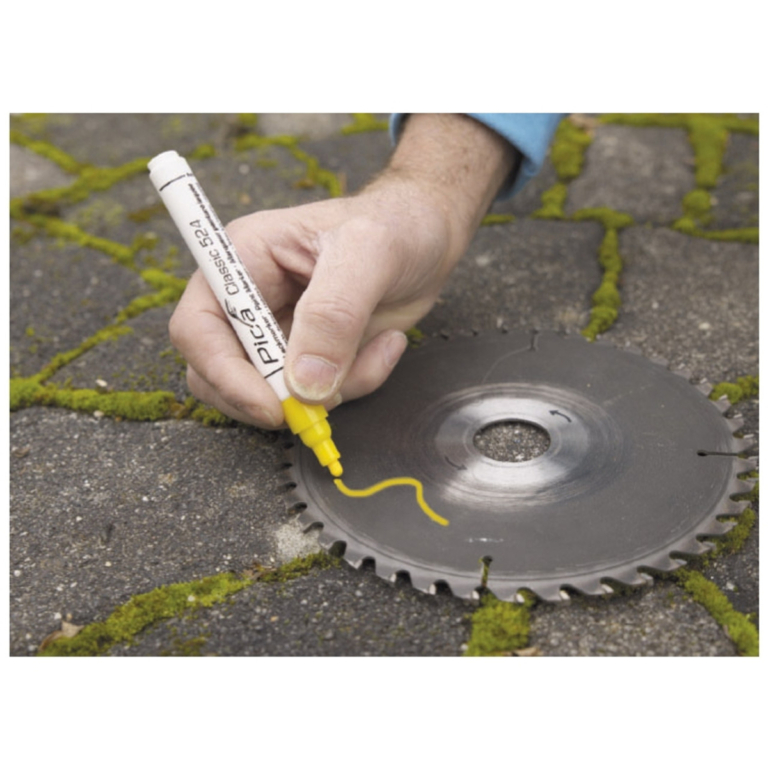 Marker industrijski permanent Pica žuti 2-4mm 524/44