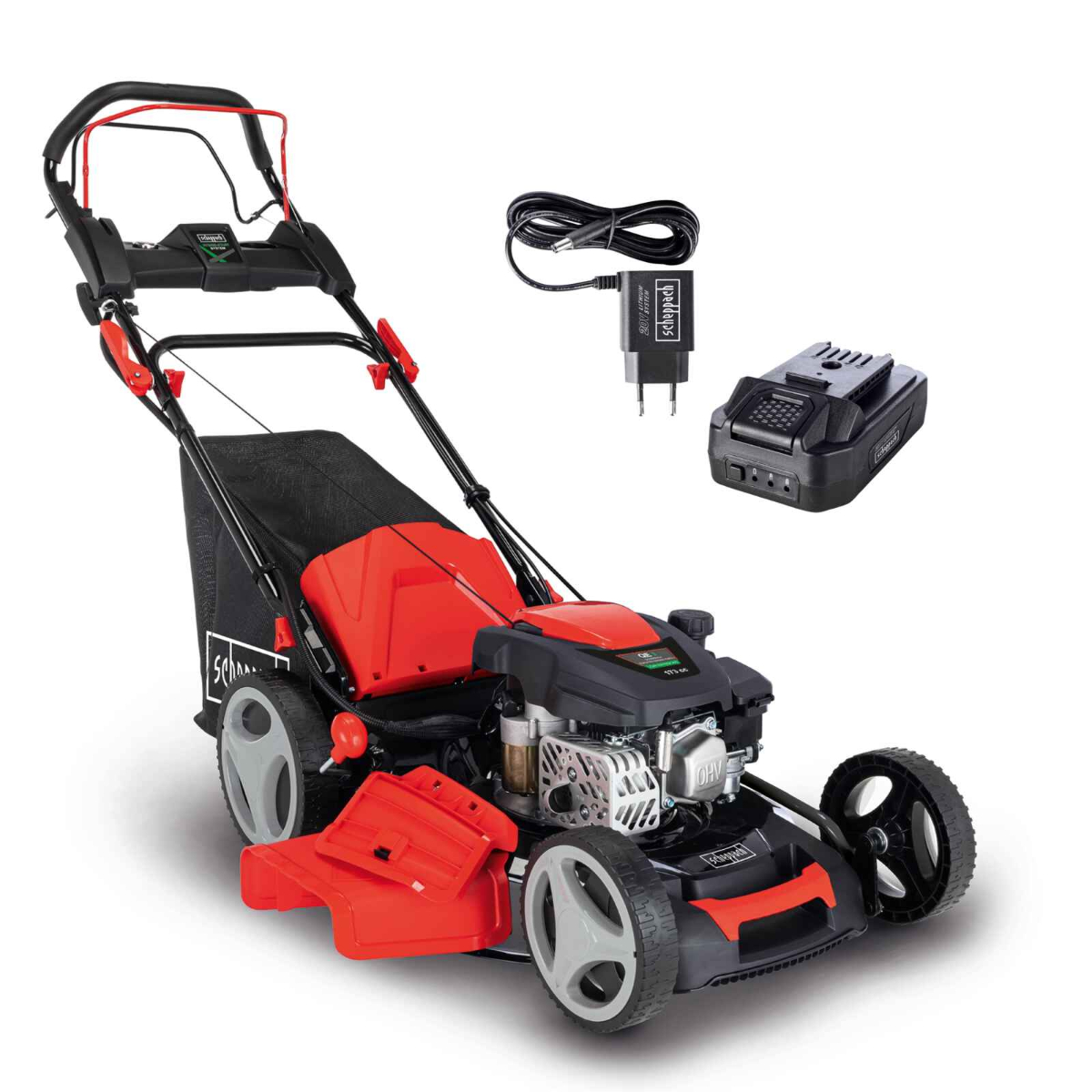 Samohodna benzinska parkovska kosilica–kosačica Scheppach MS173-51E 4.5KS 51cm Samohodna benzinska parkovska kosilica–kosačica Scheppach MS173-51E 4.5KS 51cm