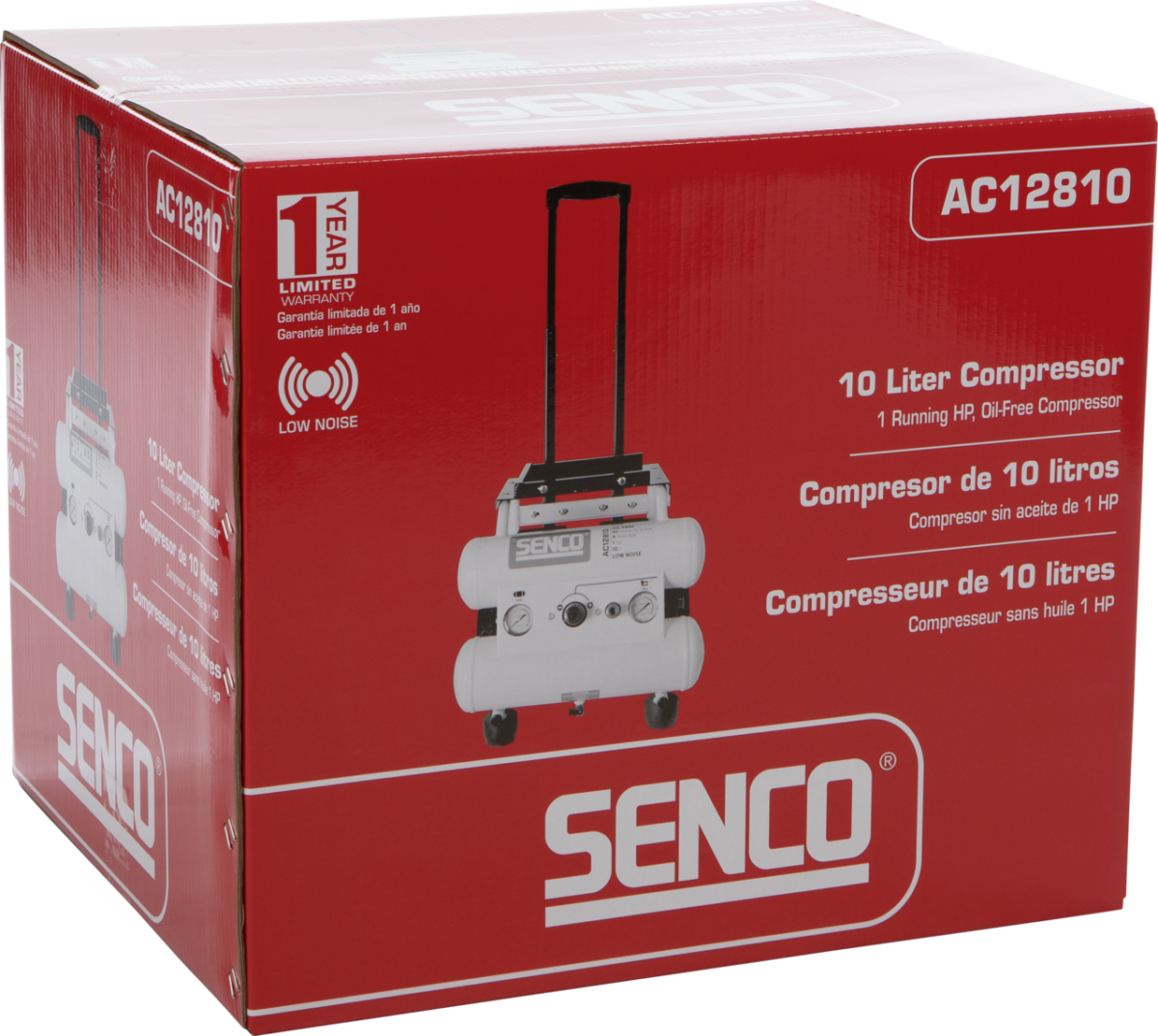 Električni monofazni kompresor Senco AFN0026 AC12810 0.75kW 10l 9bar