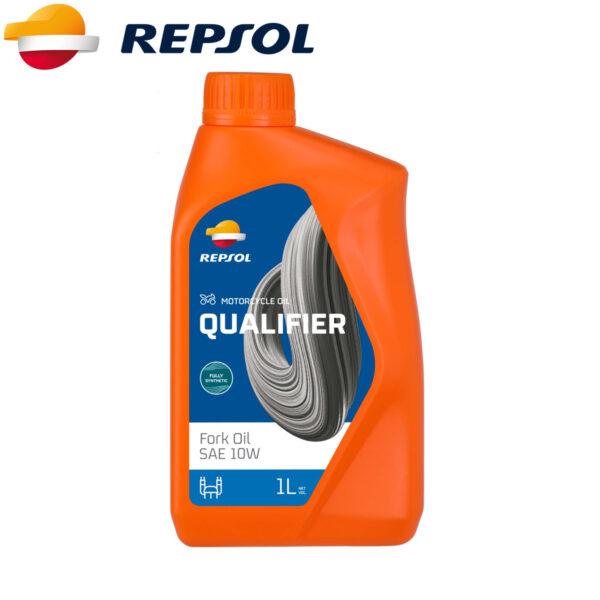 Hidraulično ulje za viljuške i amortizere za motore Repsol Qualifier Fork Oil SAE 10W RPP9000BHC 1l