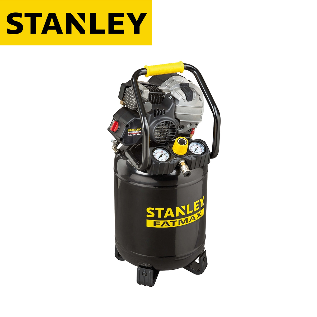 Električni monofazni kompresor Stanley HY227-10-24V 1.5kW 24l 10bar Električni monofazni kompresor Stanley HY227-10-24V 1.5kW 24l 10bar