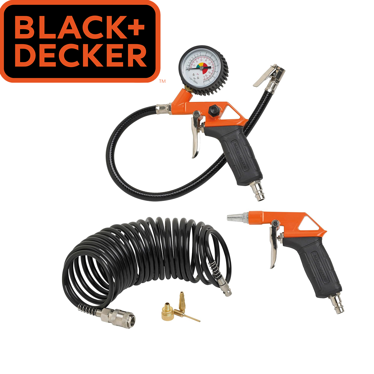Set pribora za kompresore Black+Decker KIT 6 6-dijelni Set pribora za kompresore Black+Decker 9045854BND KIT 6 6-dijelni