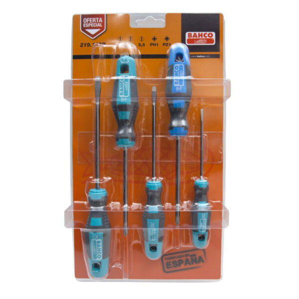 Set izvijača – šarafcigera Bahco 219.115P 5-dijelni