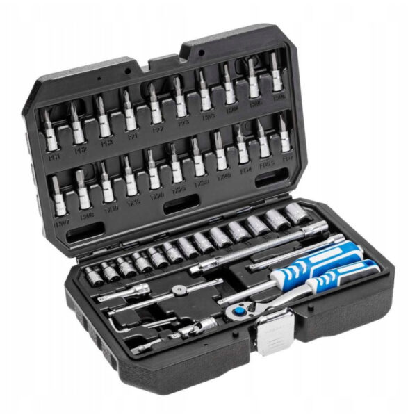 Set ručnih alata u koferu Hoegert 46-dijelni HT1R416