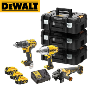 Set aku alata - 3-dijelni DeWalt DCKM009 sa 3 baterije 5.0Ah i punjačem u 3 TSAK kofera