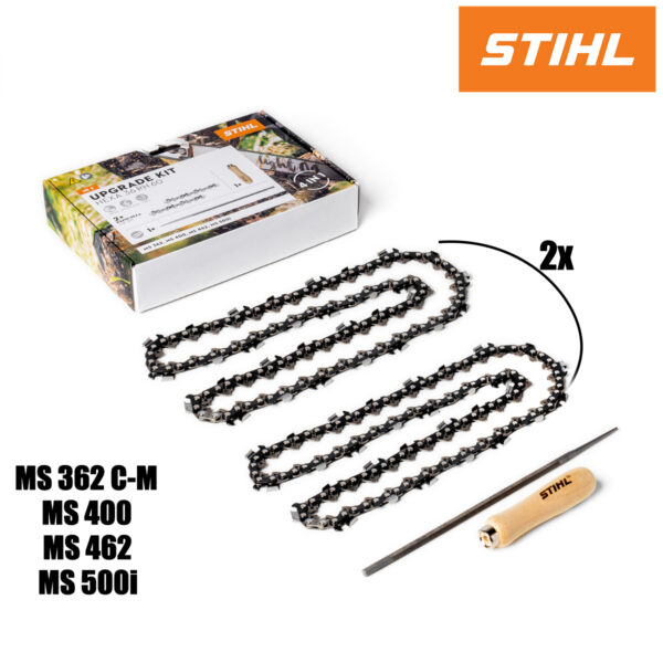 HEXA set 2 - 2x lanac za motorne pile 3/8" RAPID HEXA 36 RH 60 1.6mm 40cm + set za oštrenje 36RH60 STIHL