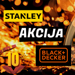 AKCIJA - STANLEY & BLACK AND DECKER